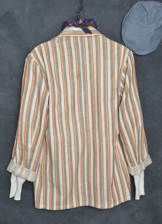 Vintage 50's Work Jacket M Men Chore Coat French … - image 8
