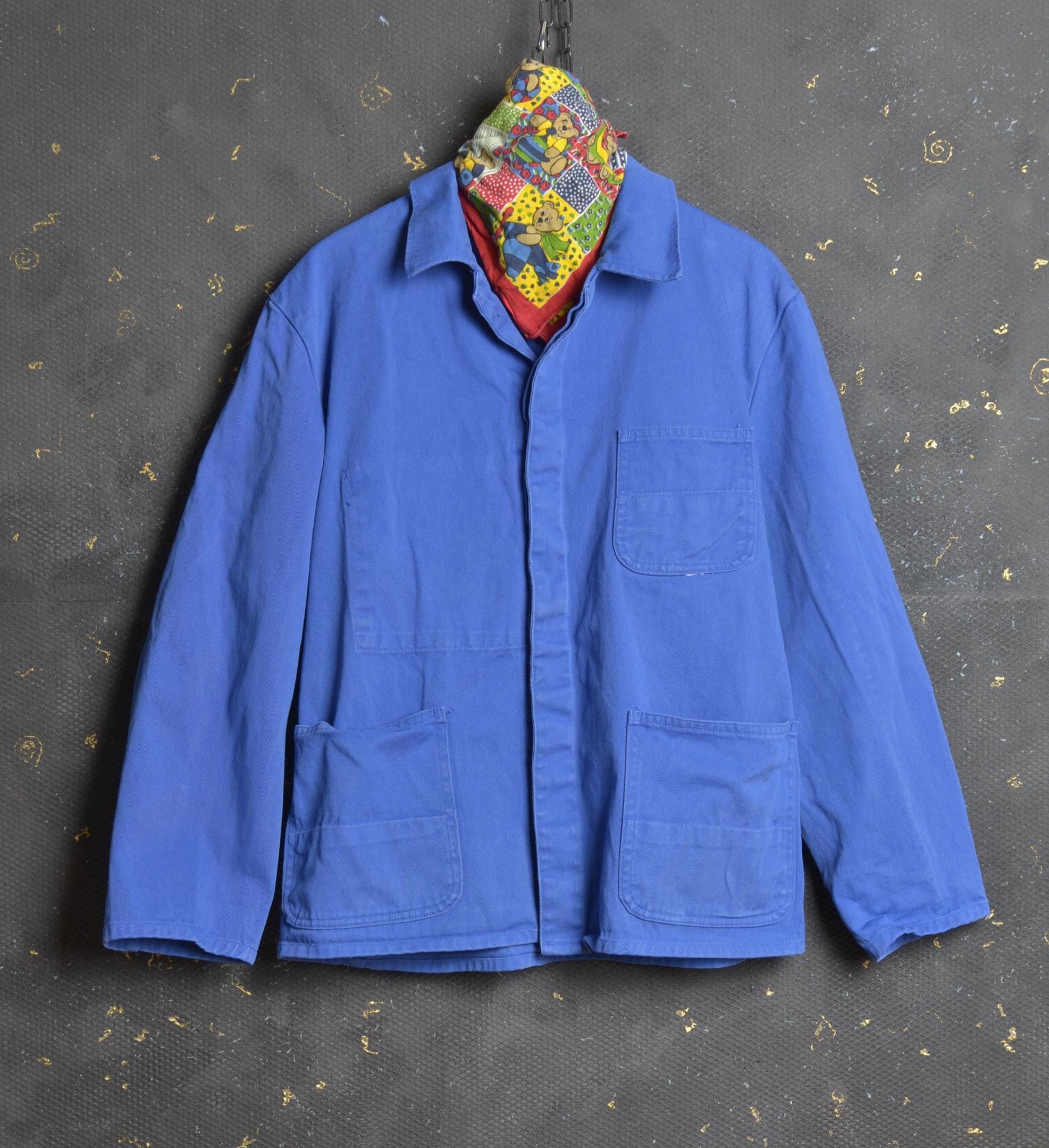 ジャケット・アウター 50s 60s Unknown French Work Jacket Vintage French Workwear Jacket M L Men France Chore Coat Work