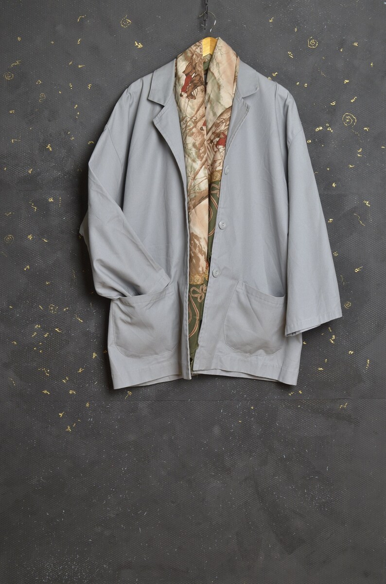 Vintage Outwear Kimono Robe Haori Noragi Jacket Coat XL Women Chore ...