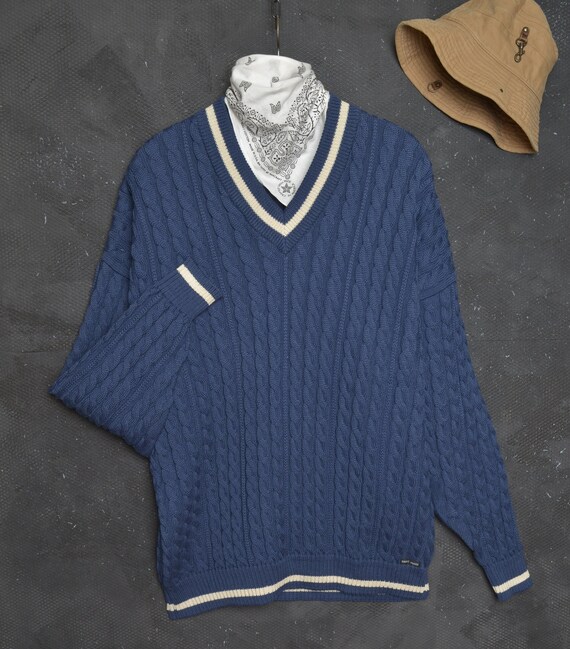 VINTAGE French Sailor Sweater XL Men 