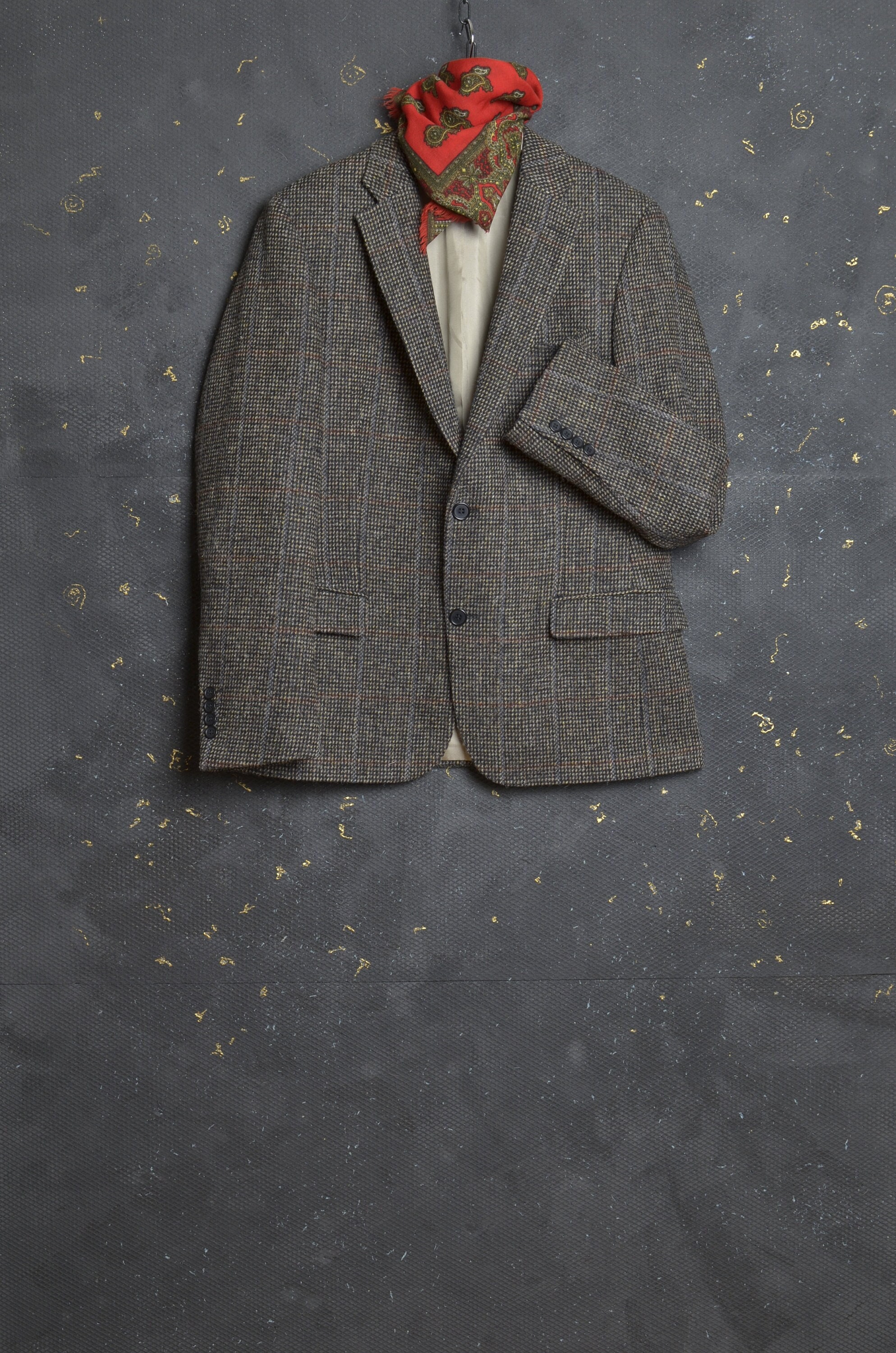 Mens HARRIS TWEED by Toyner Blazer Sport Coat Jacket Plaid