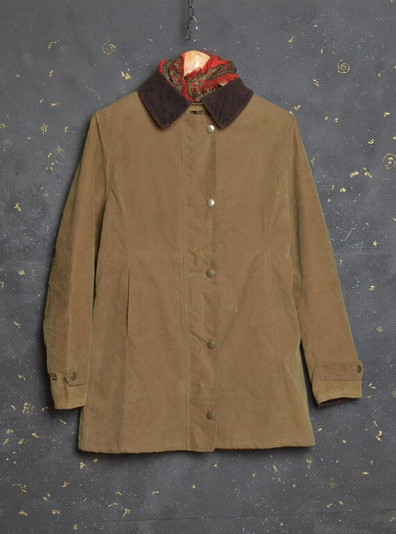 Vintage Outwear Women Waxed Cotton Jacket S Shoot… - image 2