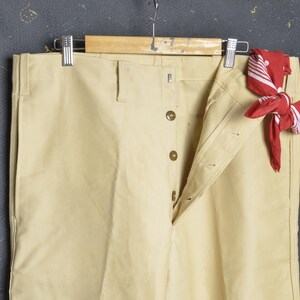 Vintage Work Moleskin Pants W40 L26 Men  Workwear Chore Trouser Fatigue Carpenter Peasant Artisan Utility Cotton Atelier Hobo Barn Work wear