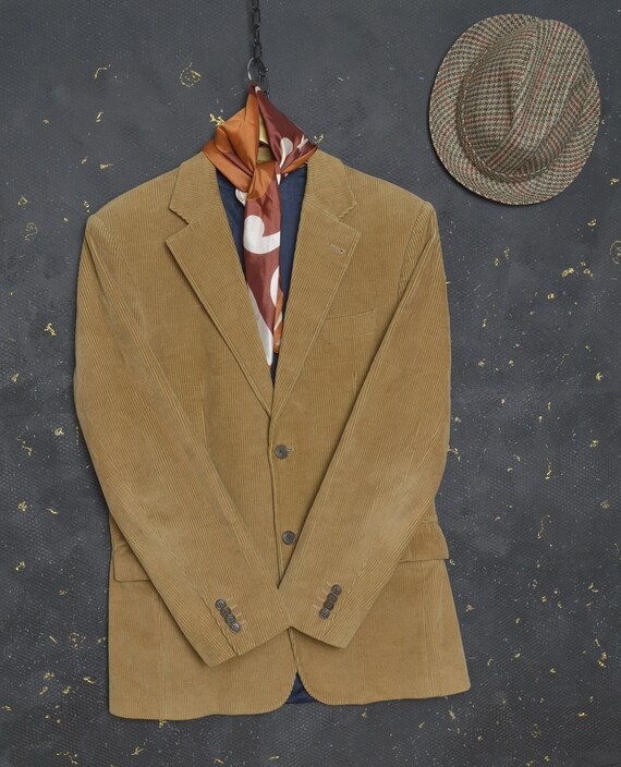 Vintage Menswear Brown Corduroy Blazer Jacket Men… - image 6