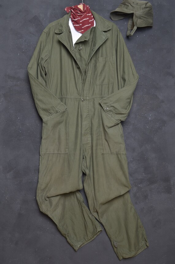 Vintage mens coveralls combat Gem