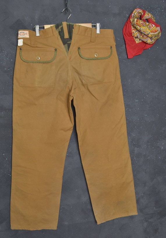 Vintage Workwear Pant W36 Men Shooting Duck Work … - image 3