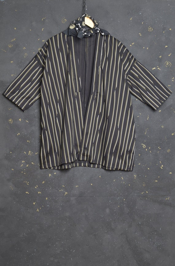Vintage Japanese Kimono Robe Haori Noragi Jacket … - image 2