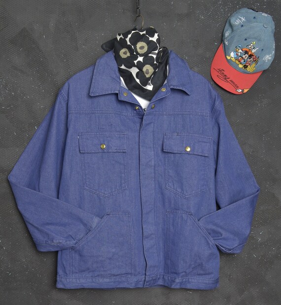 Denim Chore Coat Bleu 