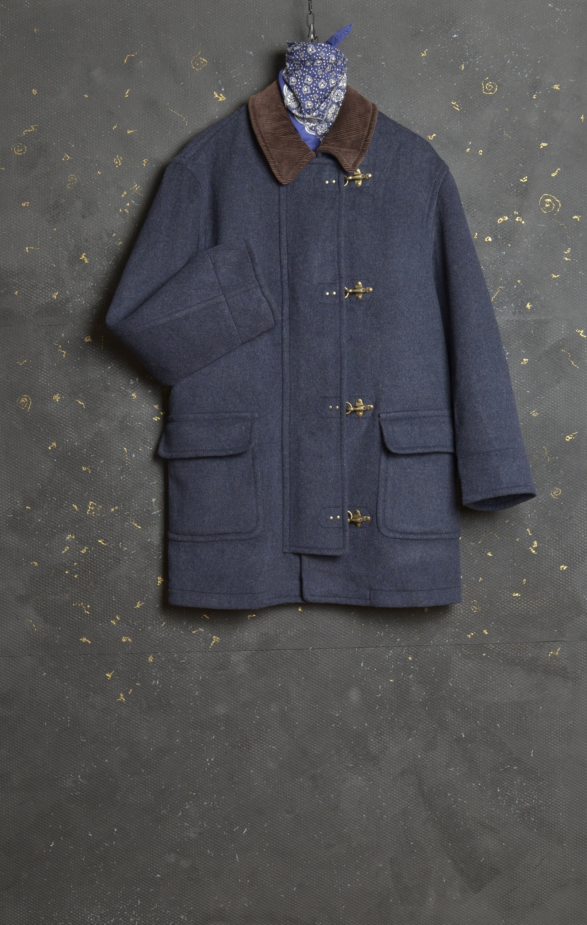 ジャケット・アウター Braddock designed wool fireman jacket Vintage Firefighter Jacket M Men Wool Coat Chore Fireman