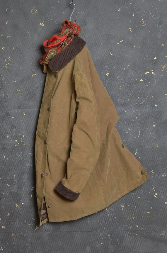 Vintage Outwear Women Waxed Cotton Jacket S Shoot… - image 7