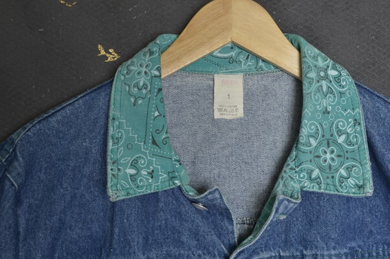 Vintage Outwear Women Denim Jacket S Patched Jean… - image 9