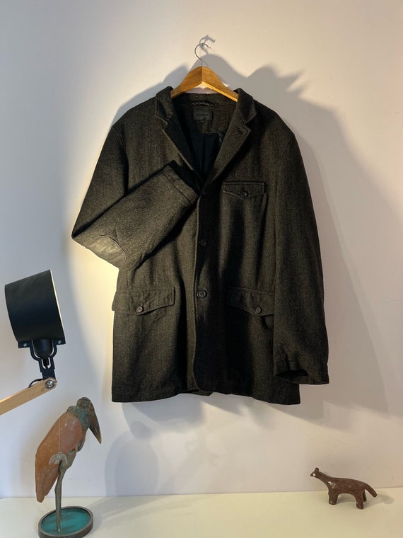 Men's wool top work coat