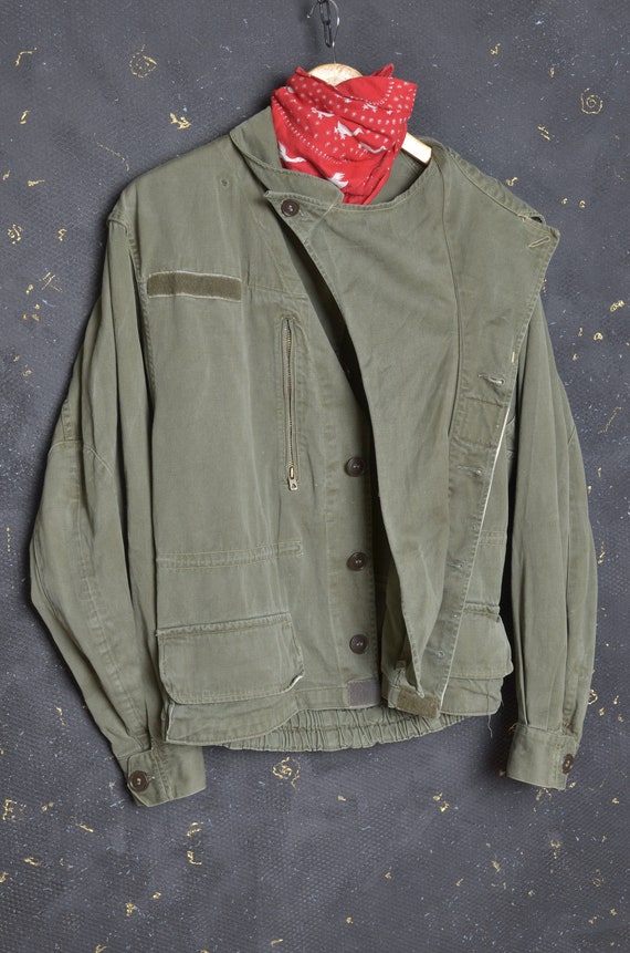Khaki army top jacket mens