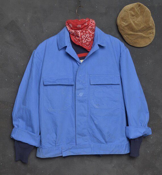 Vintage Workwear Jacket M Women France Chore Coat Men Cyclist - Etsy