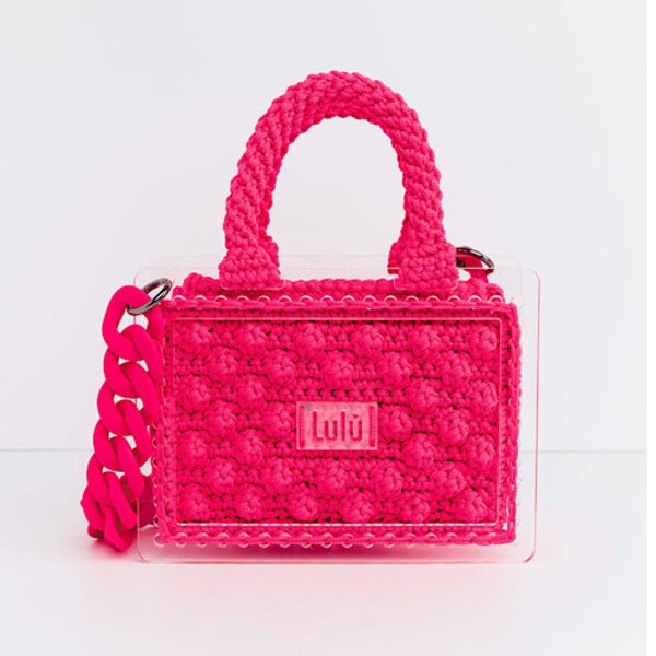 Mini sac 500 P/M en plexiglas fuchsia.