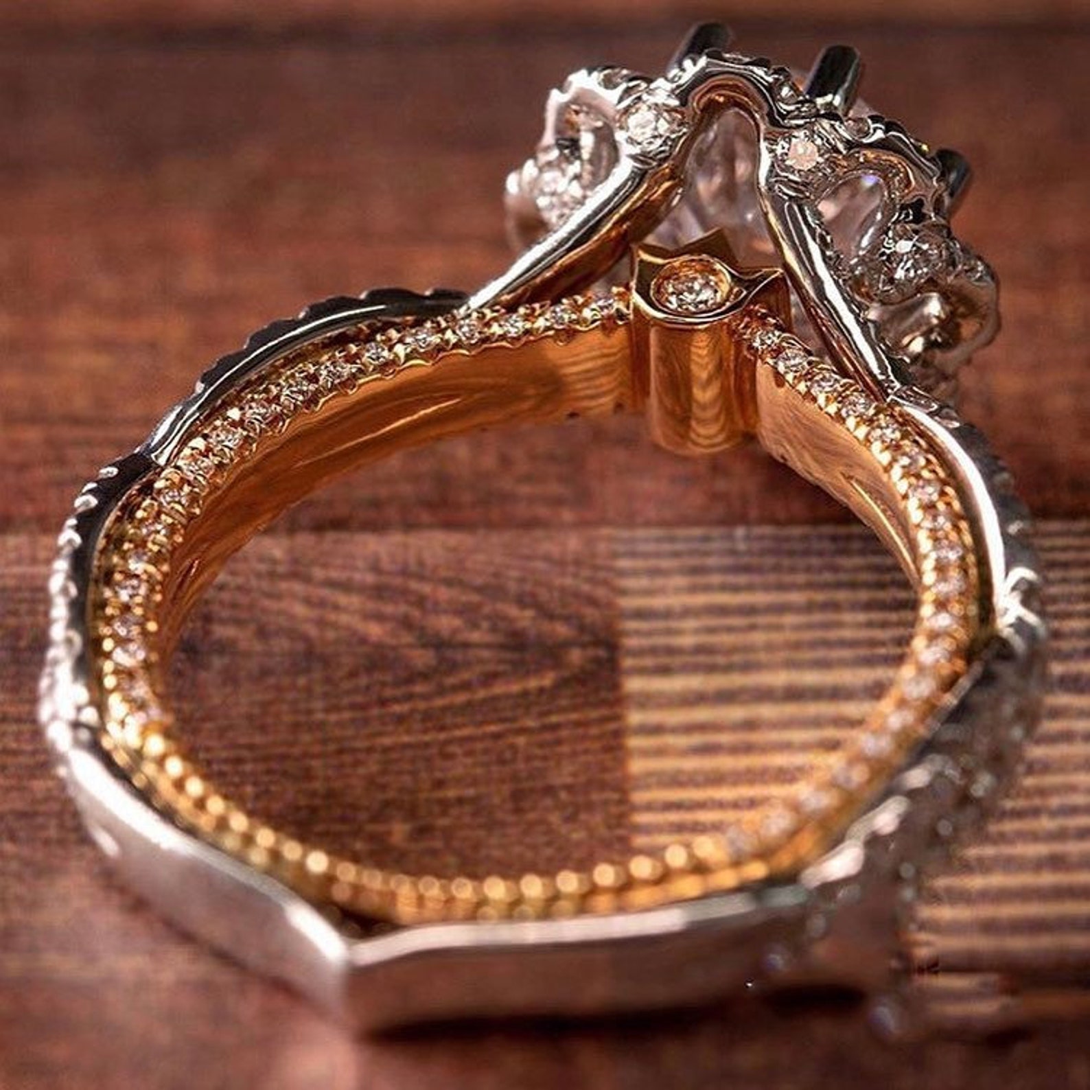 1.50 Ctw antiguo anillo de compromiso victoriano diamante | Etsy