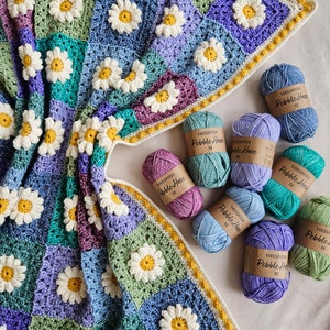 Hazy Daisy Blanket Pattern UK Terms image 2