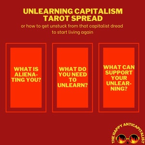 Desaprendendo o capitalismo com 3 cartas de tarô
