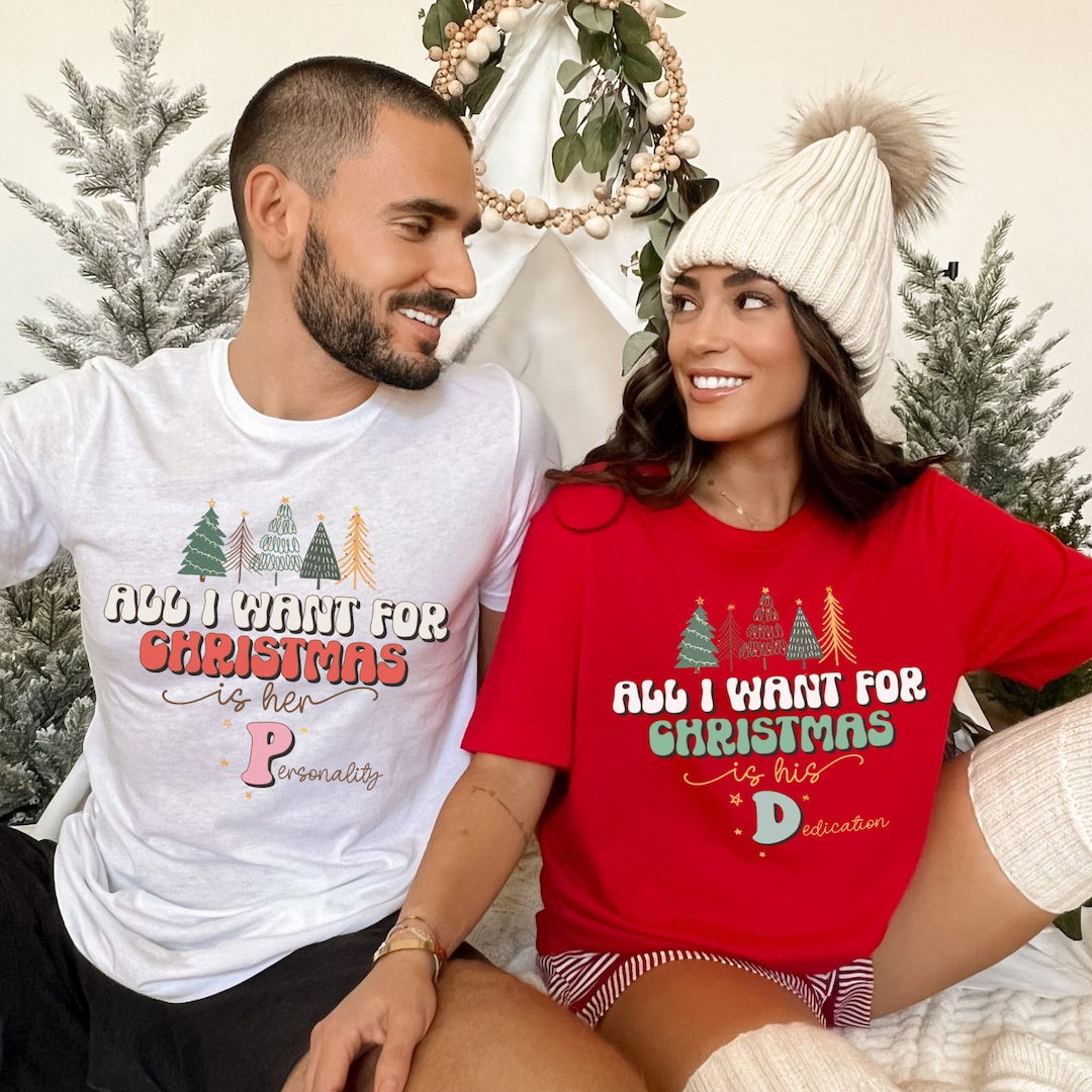 Funny Matching Couples Shirts Dirty Santa Naughty Christmas Etsy