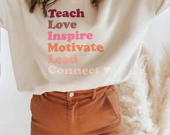 Teacher Sweatshirt | Teacher | Boho Rainbow Teacher Sweater | Fall Sweater | Gift for Teacher | Cute Teaching Pullover | Teaching Shirt