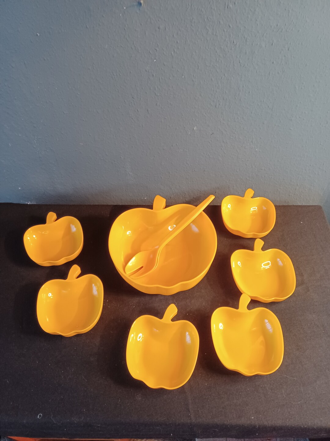 70s Apple Salad Bowl Dessert Bowl From LURAN BASF Etsy