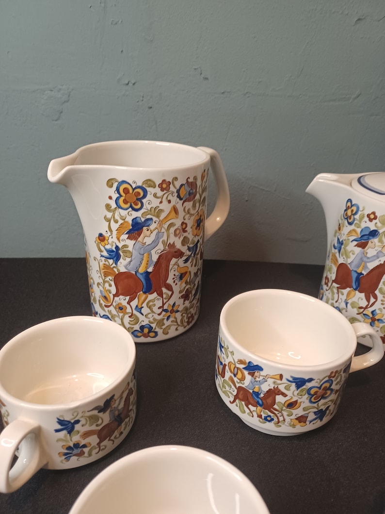 Villeroy & Boch Troubadour Ergänzungsteile. Tassen, Kaffeekanne, Krug Bild 2