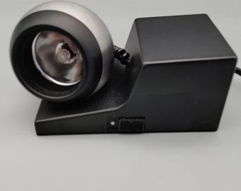Osram 41701 Minispot Eyeball Lamp, Vintage 1970s, Black/Aluminum.