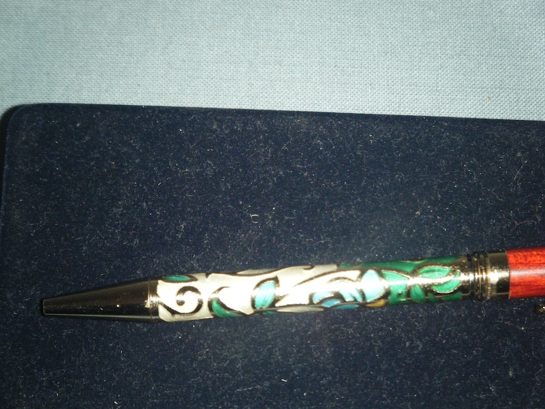 Cloisonne Owari Shippo ballpoint pen in original box NOS image 3