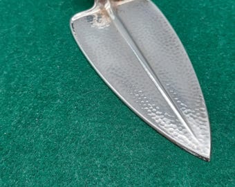 Cake server pastry server Bruckmann 90s silver plated 3, hammer finish.