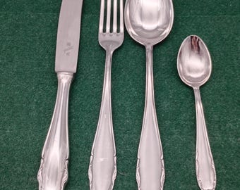 4-piece cutlery set WMF 2200 90 silver plated knives forks spoons