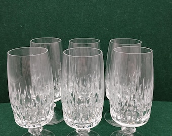 Juego de 6 vasos de cerveza de cristal de plomo Schott Zwiesel FLAMENCO, altura aproximada de 16 cm, excelente estado, forma de tulipán.