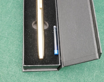 Genius Iridium fountain pen, gold-colored, original packaging and NOS