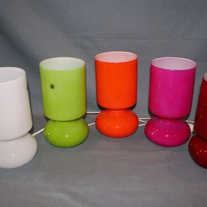 Ikea Lykta Lamp, Lycta Table Lamp, Handmade Glass Vintage Table Lamp, 1990s Retro Lamp, Night Ikea Lamp, 6 Different Colors