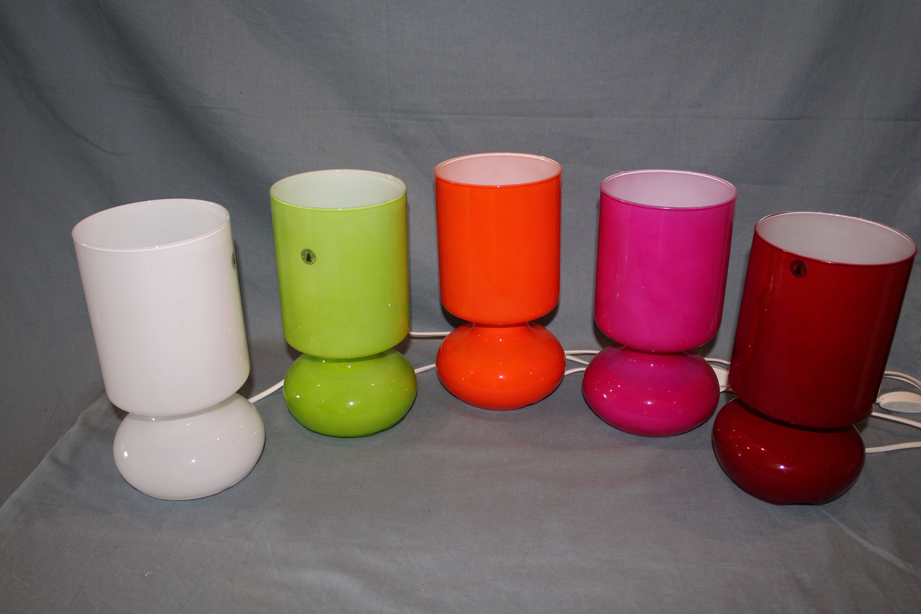 Ikea Lykta Lamp, Lycta Table Lamp, Handmade Glass Vintage Table Lamp, 1990s Retro Lamp, Night Ikea Lamp, 6 Different Colors