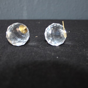 Vintage Clear Crystal, lamp part, crystal teardrop pendant, chandelier parts, chandelier part, crystal sun catcher