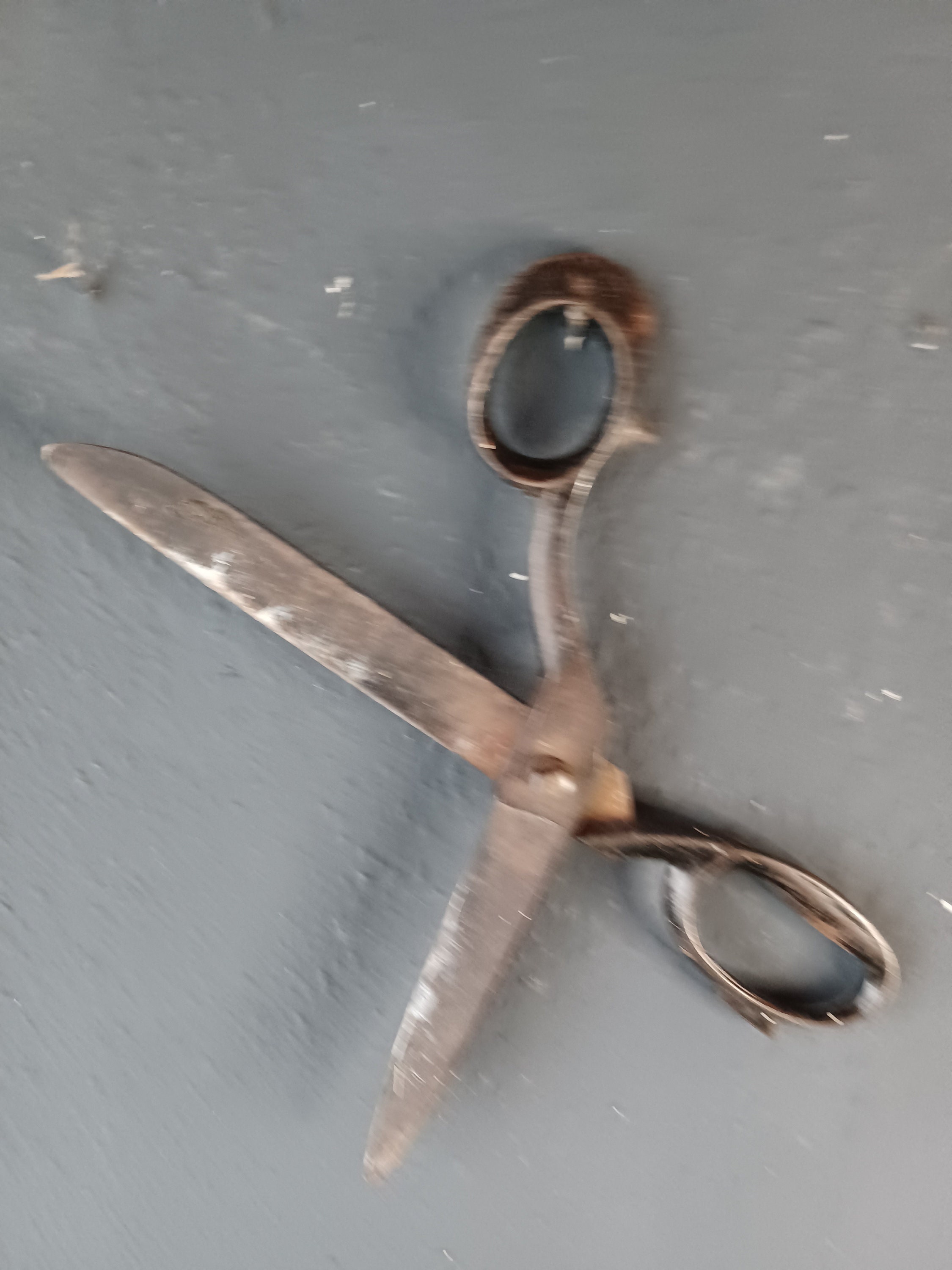 Antique, Vintage Metal Scissors, Shears, Stamped sheffield, Hand Made 7.5 ,  Good Working Order 