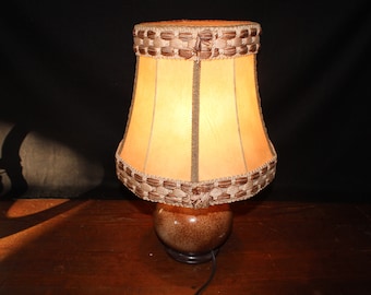 Selteme Aro 602/7 Mid Century Ceramic Table Lamp in barun