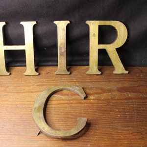 Other, Vintage Brass Metal Stencils Alphabet Letter Shabby Chic Decor  Letter Design