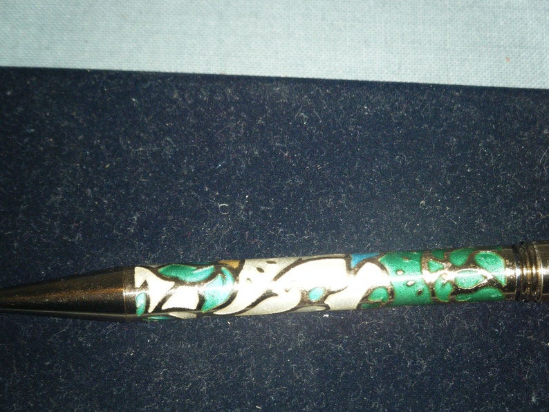 Cloisonne Owari Shippo ballpoint pen in original box NOS image 4