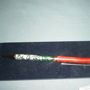 Cloisonne Owari Shippo ballpoint pen in original box NOS image 2