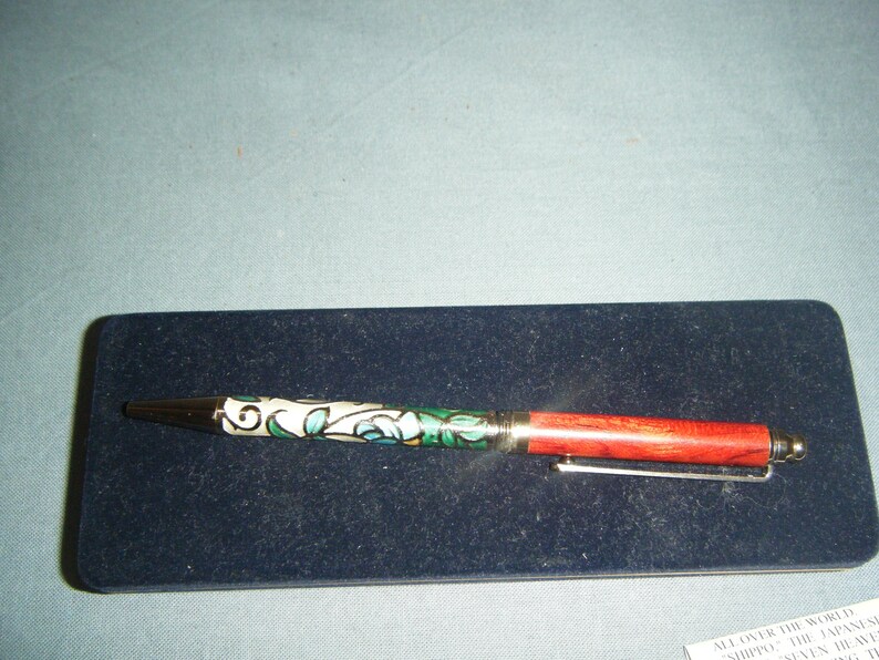 Cloisonne Owari Shippo ballpoint pen in original box NOS image 2