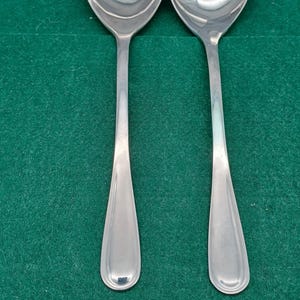 Vintage salad servers WMF Cromargan, 25 cm long.