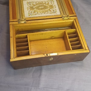 Great old box, sewing box, storage box made of wood