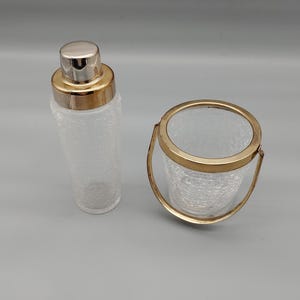 Bar Set Crapuelè Shaker und Eiskübel. Eisglas