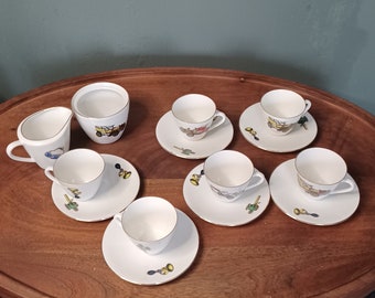 Seltmann Weiden vintage mocha service for 6 people