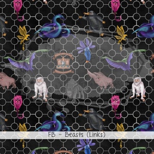 Wizard Creatures Seamless Prints | JPG