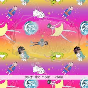 Over the Moon Seamless Prints | JPG