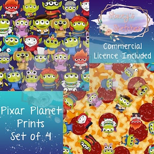 Pixar Planet Seamless Prints | JPG