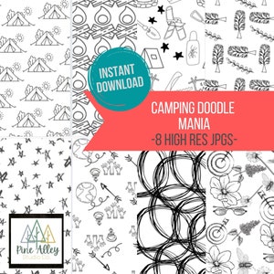 Camping Doodle Mania