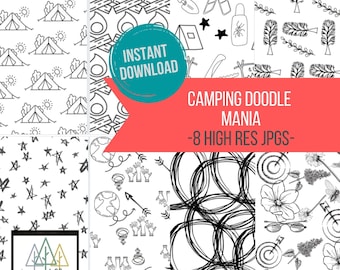 Camping Doodle Mania